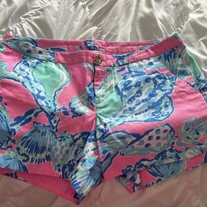 Lilly Pulitzer Adie Shorts Pink Pout Barefoot Princess